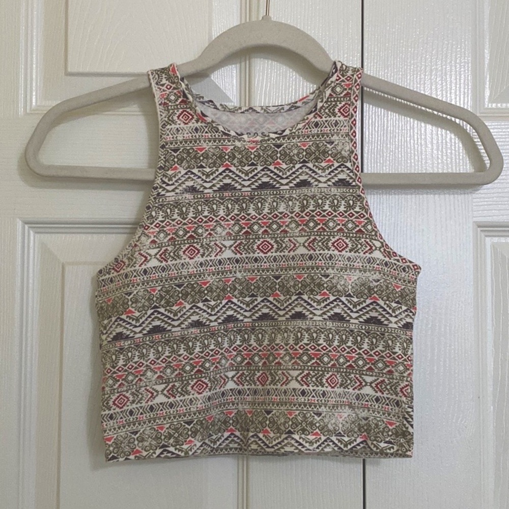Aeropostale Printed Crop Top
